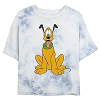 Disney Characters Traditional Pluto Women's Fast Fashion Short Sleeve Tee Shirt