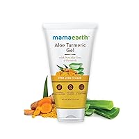 MAMAEARTH Aloe Vera Gel From 100% Pure Aloe Vera For Face | Skin & Hair with Turmeric & Vitamin E (150 Ml)