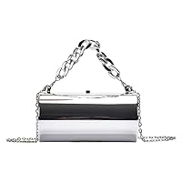 PVC Sliver Acrylic Cross-body Bag,Women' Chain Bag,Small Messenger Bag, Cosmetic bag for Lady