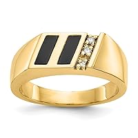 3 To 9mm 10k Gold Diamond Ring Size 10.00 Jewelry for Women