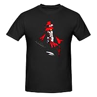 Anime Manga Hellsing T Shirt Boys Summer Crew Neck Tops Cotton Casual Short Sleeve T-Shirts