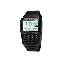Casio Men's DBC32-1A Data Bank Black Digital Watch, White