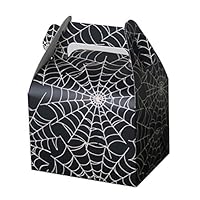 BESTOYARD 20pcs Halloween Candy Boxes Spiderweb Treat Paper Bags Party Favor Boxes for Kids Birthday Decoration