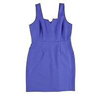 Womens Sleeveless Sheath Mini Dress Blue XXL