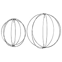 Steelpangal - (2) DIY 3D Metal Wreaths Orbs Circle Forms 2 Sizes 14