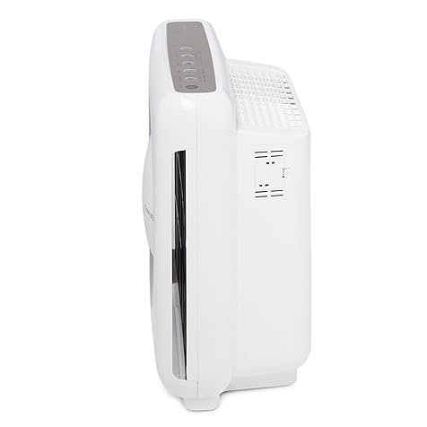 Airmega AP-1512HH(W) True HEPA Purifier with Air Quality Monitoring, Auto, Timer, Filter Indicator, and Eco Mode, 16.8 x 18.3 x 9.7, White