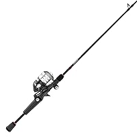 Zebco Delta Spincast Reel and Fishing Rod Combo, Instant Anti-Reverse Clutch, Changeable Right- or Left-Hand Retrieve, Pre-Spooled with Zebco Fishing Line