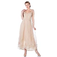 Nataya 40163 Women's Downton Abbey Vintage Style Wedding Dress in Vintage