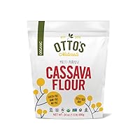 Certified Organic Cassava Flour, Gluten Free and Grain-Free Flour For Baking, Paleo, Non-GMO Verified, Made From 100% Yuca Root, All-Purpose Wheat Flour Substitute, 1.5 Lb. Bag