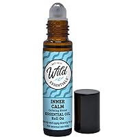 Inner Calm 10ml Essential Oil Roll On, 100% Pure, Premium Grade Essential Oils and Organic Jojoba Oil, Ready to Use, Moisturizer, All Natural