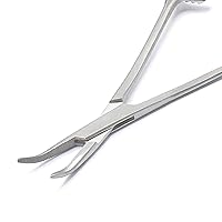 Pet Dog Grooming Tick Removing Hair Puller Hemostat Forceps Curved 5.5
