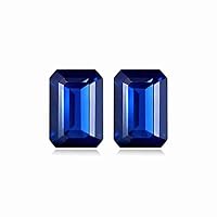 1.00-1.52 Cts of 6x4 mm AA Emerald Blue Sapphire (2 pcs) Loose Gemstones