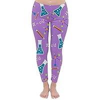 CowCow Womens Fleece Lined Pants Organic Chemistry Formula Mathematics Soft Fleece Winter Leggings