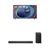LG 50-Inch Class UR9000 Series Alexa Built-in 4K Smart TV (3840 x 2160),Bluetooth, Wi-Fi, USB, Ethernet, HDMI 60Hz Refresh Rate, AI-Powered 4K,Black, 3.1.1 ch. Sound Bar with Dolby Atmos