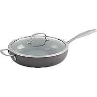 Trudeau Pure Saute Pan with lid, 12-Inch, Grey