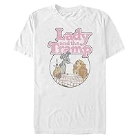 Disney Lady and The Tramp Men's Tops Short Sleeve Tee Shirt