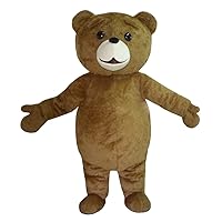Bear Mascot Costume Cartoon Christmas Halloween Party Fancy Dress Adult