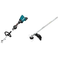 Makita XUX01Z 18V X2 (36V) LXT Lithium-Ion Brushless Cordless Couple Shaft Power Head (Tool Only), and EM403MP Brush Cutter Attachment