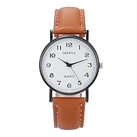 Simple Business Wrist Watch, Women Simple Digital Leather Band Quartz Watch, Gift for Mother, Wife and Friends