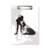 Hot Woman Girl Uniforms Clipboard Folder Writing Pad Backing Plate A4