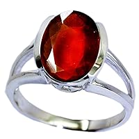 925 Sterling Silver Split Shank Ring Gemstone statement Ring Solitaire Choose Your Color Ring Jewellery for Men and Women Ring Size US : 4, 5, 6, 7, 8, 9, 10, 11, 12, 13