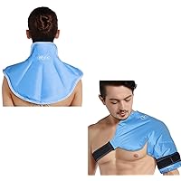 REVIX XL Shoulder Ice Pack for Rotator Cuff and Ice Pack for Neck and Shoulders Upper Back Pain Relief