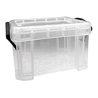 Storage Box, Small Plastic Box with Locking Lid Mini Organizer Container for Jewelry Beads Small Crafts Items Accessories Home Office