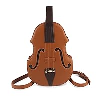 Oweisong Women Music Tote Bag Violin Purse Backpack Novelty Leather Piano Shoulder Crossbody Bag Handle Handbag for Ladies