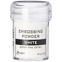 Ranger Embossing Powder, .60 oz, White