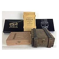 Premium Wooden Empty Cigar Boxes (5 Pack)