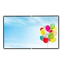Projection Screen 100 inch 16:9 Matte White Projector with 12V Trigger Remote Control for Home Theater (Size : 60 inch)