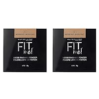 Maybelline Fit Me Loose Setting Powder, Face Powder Makeup & Finishing Powder, Medium Deep, 1 Count (Pack of 2)