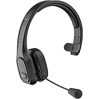 Trucker Bluetooth Headset with Microphone, Cell Phone Wireless Headphone with Noise Cancelling, On Ear telephone headset V5.2 for Kids, Home Office, Skype, Zoom, Team Meeting, Training, Driving