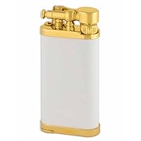 Old Boy Pipe and Cigar Lighter in an Attractive Gift Box Warranty Gold Matte White
