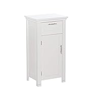 RiverRidge 06-037 Somerset Single Door Floor Storage Cabinet, White