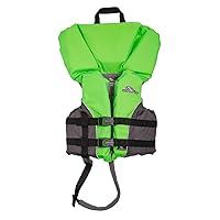 Kids Life Jacket, USCG Approved Type II Life Vest for Pool, Beach, Lake, & Boating; Comfortable Life Jacket with Heads-Up Flotation for Young Swimmers