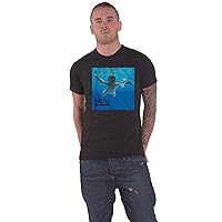 Nirvana T Shirt Nevermind Album Cover Band Logo Official Mens Black