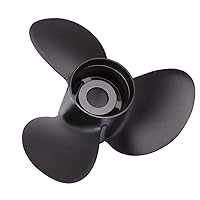 Rareelectrical New Aluminum Propeller Compatible with Johnson/Evinrude Mariner 75-350 HP by Part Number 9511-153-23 Diameter 15.3