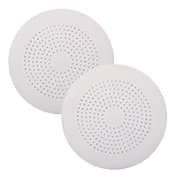 Hair Catcher Round Silicone Hair Stopper with Suction Cup Quick & Easy to Install Perfect for Bathroom, Bathtub & Kitchen Use - Pack of 2 (White)