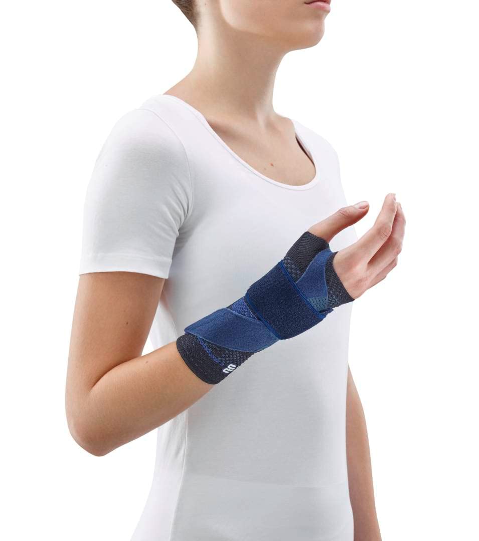 Bauerfeind - ManuTrain - Wrist Support - Relieves Strain and Stabilized During Movement - Right Wrist - Size 2 - Color Black