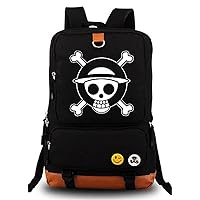Luminous Backpack School Bag Laptop Rucksack Student Bookbag Daypack Black/1