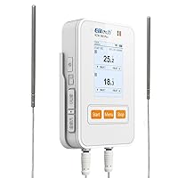 Elitech Wireless Digital Data Logger Remote Real-Time Temperature Humidity Monitor SIM Card Cloud Data Storage Dual External Ultra Low Probe WiFi Communication, RCW-360PW-TDLE (-328~302℉)