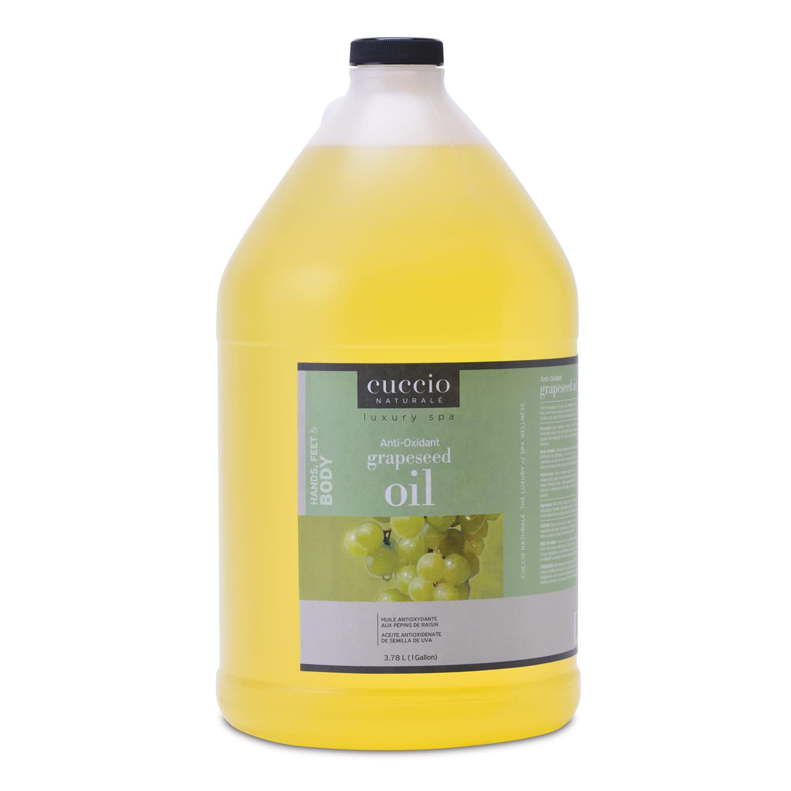 Cuccio Naturale Anti-Oxidant Oil - Smoothing Moisture Repair For Dry, Cracked Skin Relief - Firming Oil to Reduce Fine Lines and Signs of Aging - Massage Treatment for Hands, Feet, and Body - 1 gal