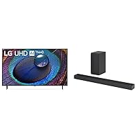 LG 43-Inch Class UR9000 Series Alexa Built-in 4K Smart TV (3840 x 2160),Bluetooth, Wi-Fi, USB, Ethernet, HDMI 60Hz Refresh Rate, AI-Powered 4K S65Q 3.1ch High-Res Audio Sound Bars, Black