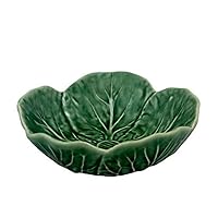 Bordallo Pinheiro 13 Ounce Green Cabbage Bowl, Set of 4