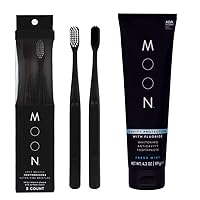 MOON Toothbrush and Whitening Anticavity Toothpaste Bundle