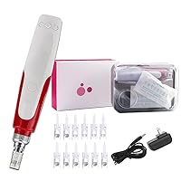 Beauty Microneedling Pen at-Home Kit Wireless Tools Cartridges with 8 * 36Pins 4 * 12Pins Replacement Parts Pin Heads N2