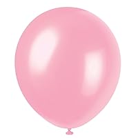 Rose Petal Pink Latex Balloons, 12