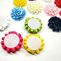 10pc Mix Colors Chiffon Flowers for Headbands Flower,Crafts,Party Decoration,Sewing Applique 2 Inch