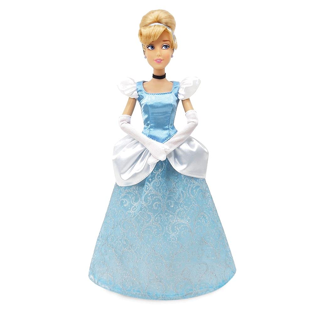 Disney Store Official Princess Cinderella Classic Doll for Kids, 11 ½ Inches, Includes Brush with Molded Details, Fully Posable Toy in Masquerade Gown - Suitable for Ages 3+